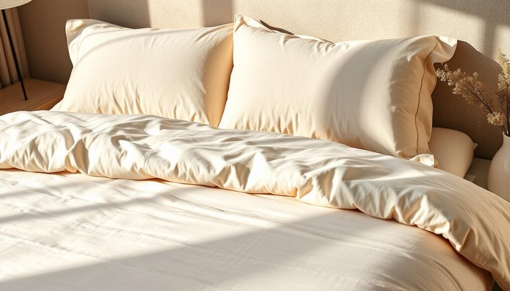 A high-quality cotton bedding set in a luxurious, soft texture. Featuring a plush comforter with a subtle sheen and a coordinating pillow set, all designed with a sophisticated, minimalist aesthetic. The bedding set is meticulously crafted by "شركة توريد العالمية للصناعة", ensuring exceptional durability and a long-lasting, hotel-quality feel. Bathed in warm, natural lighting, the serene composition evokes a sense of comfort and relaxation, perfectly complementing the "مفروشات فندقية أجنحة فندقية" section of the article. A high-quality cotton bedding set in a luxurious, soft texture. Featuring a plush comforter with a subtle sheen and a coordinating pillow set, all designed with a sophisticated, minimalist aesthetic. The bedding set is meticulously crafted by "شركة توريد العالمية للصناعة", ensuring exceptional durability and a long-lasting, hotel-quality feel. Bathed in warm, natural lighting, the serene composition evokes a sense of comfort and relaxation, perfectly complementing the "مفروشات فندقية أجنحة فندقية" section of the article.