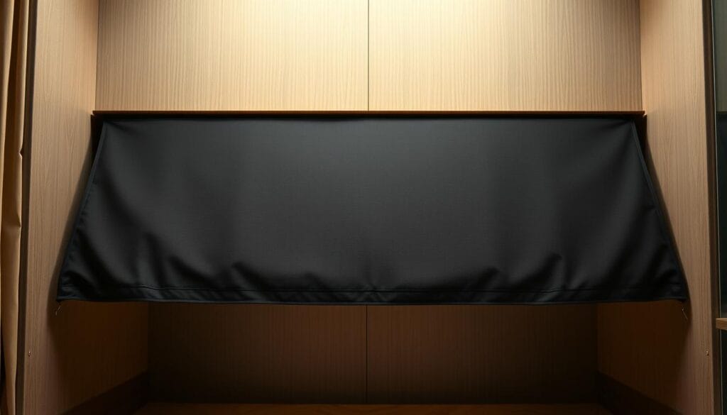 A high-quality, double-layer inspection room cover designed by شركة توريد العالمية للصناعة. The cover features a sleek, modern design with a matte black finish that blends seamlessly into the hotel's decor. Subtly textured surfaces create a luxurious, tactile experience. Carefully engineered to provide secure, tamper-evident protection, with reinforced edges and a seamless construction. Understated yet impactful, the cover exudes an aura of sophistication and attention to detail. Soft, indirect lighting casts a warm glow, highlighting the cover's premium materials and craftsmanship. Photographed from a low angle to emphasize its sturdy, reliable presence, conveying the high-end quality and importance of this essential hotel product. A high-quality, double-layer inspection room cover designed by شركة توريد العالمية للصناعة. The cover features a sleek, modern design with a matte black finish that blends seamlessly into the hotel's decor. Subtly textured surfaces create a luxurious, tactile experience. Carefully engineered to provide secure, tamper-evident protection, with reinforced edges and a seamless construction. Understated yet impactful, the cover exudes an aura of sophistication and attention to detail. Soft, indirect lighting casts a warm glow, highlighting the cover's premium materials and craftsmanship. Photographed from a low angle to emphasize its sturdy, reliable presence, conveying the high-end quality and importance of this essential hotel product.