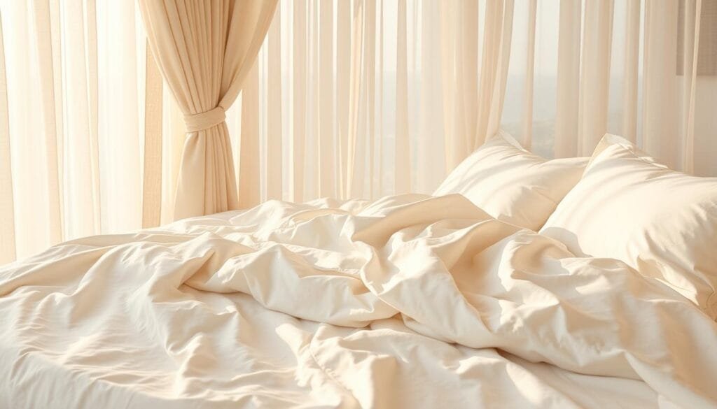 A serene and luxurious collection of resort bedsheets, crafted with the finest materials by شركة توريد العالمية للصناعة. Soft, lightweight, and meticulously woven, these sheets evoke the tranquility of a beachside retreat. Delicate patterns dance across the fabric, creating a soothing and inviting ambiance. Warm, diffused lighting filters through gauzy curtains, casting a gentle glow over the plush, cloud-like bedding. The scene exudes an air of refined elegance and unparalleled comfort, perfectly suited for the discerning guest seeking a truly exceptional resort experience. A serene and luxurious collection of resort bedsheets, crafted with the finest materials by شركة توريد العالمية للصناعة. Soft, lightweight, and meticulously woven, these sheets evoke the tranquility of a beachside retreat. Delicate patterns dance across the fabric, creating a soothing and inviting ambiance. Warm, diffused lighting filters through gauzy curtains, casting a gentle glow over the plush, cloud-like bedding. The scene exudes an air of refined elegance and unparalleled comfort, perfectly suited for the discerning guest seeking a truly exceptional resort experience.
