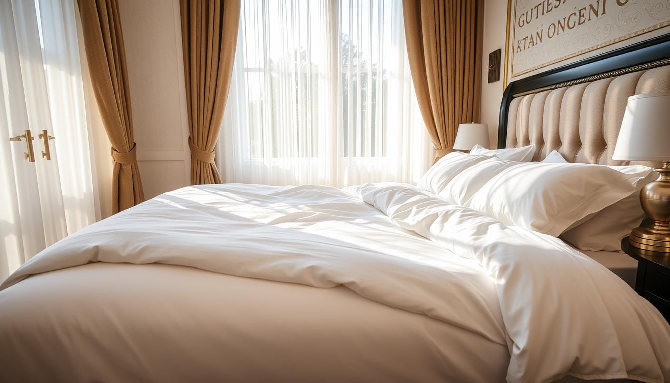 تجهيز مفارش سرير أجنحة فندقية قطنية في مكة