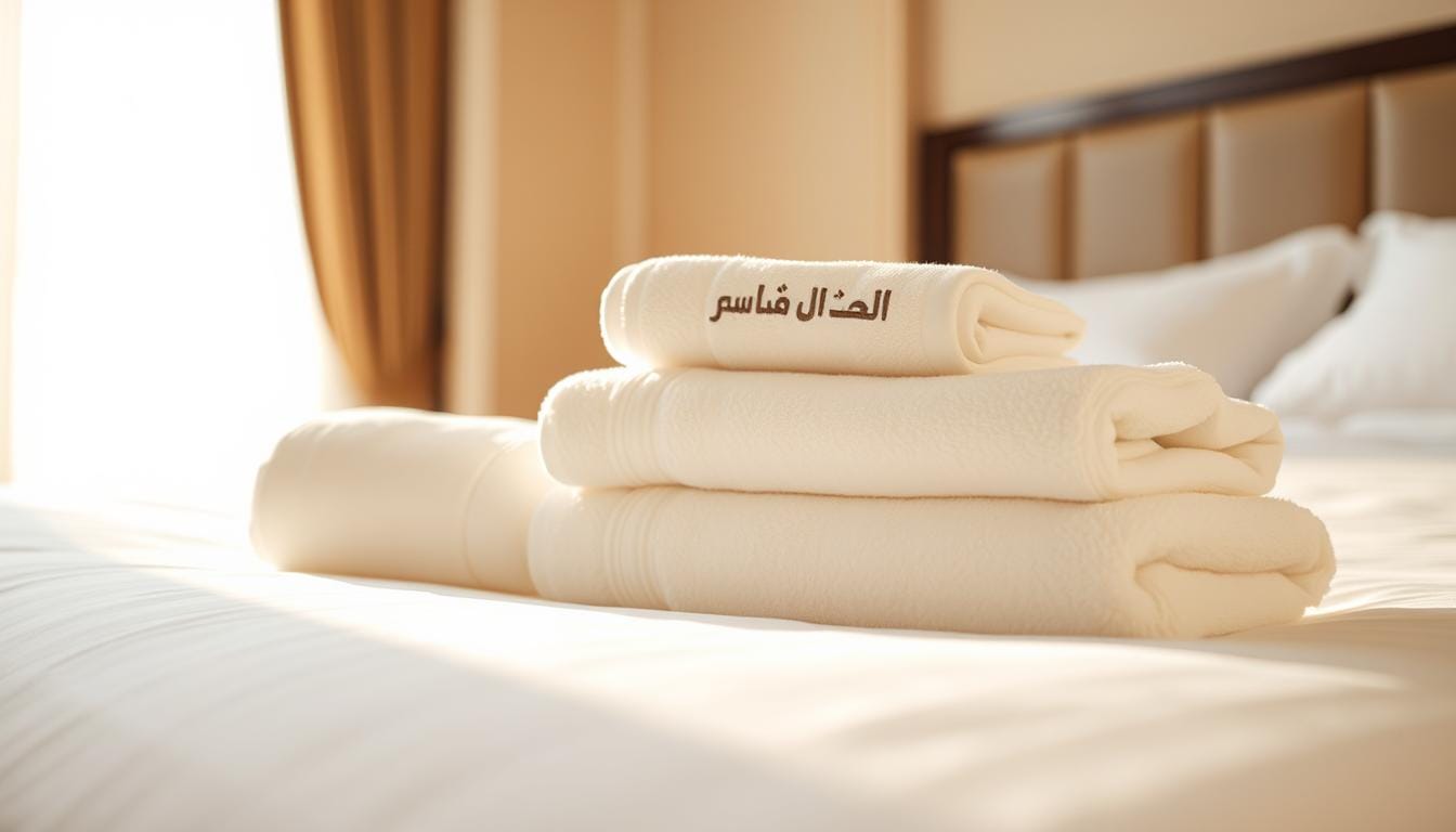 تسليم مناشف أجنحة فندقية قطنية في السعودية