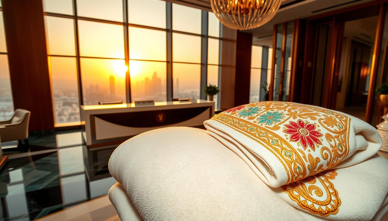 توفير مناشف فنادق مطرزة في الخليج