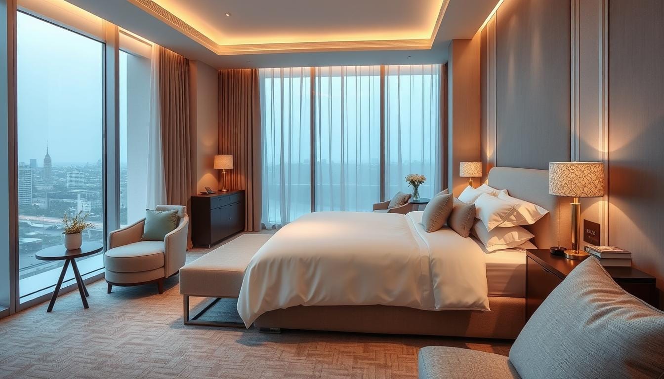 مفارش غرف نوم فندقية